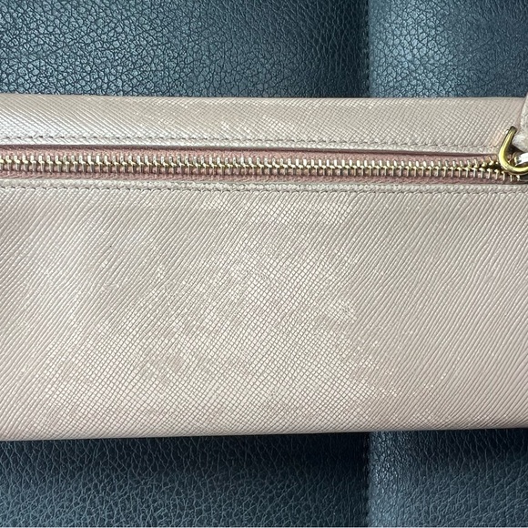 Prada Taupe Wallet with Bow Detail - Picture 3 of 9